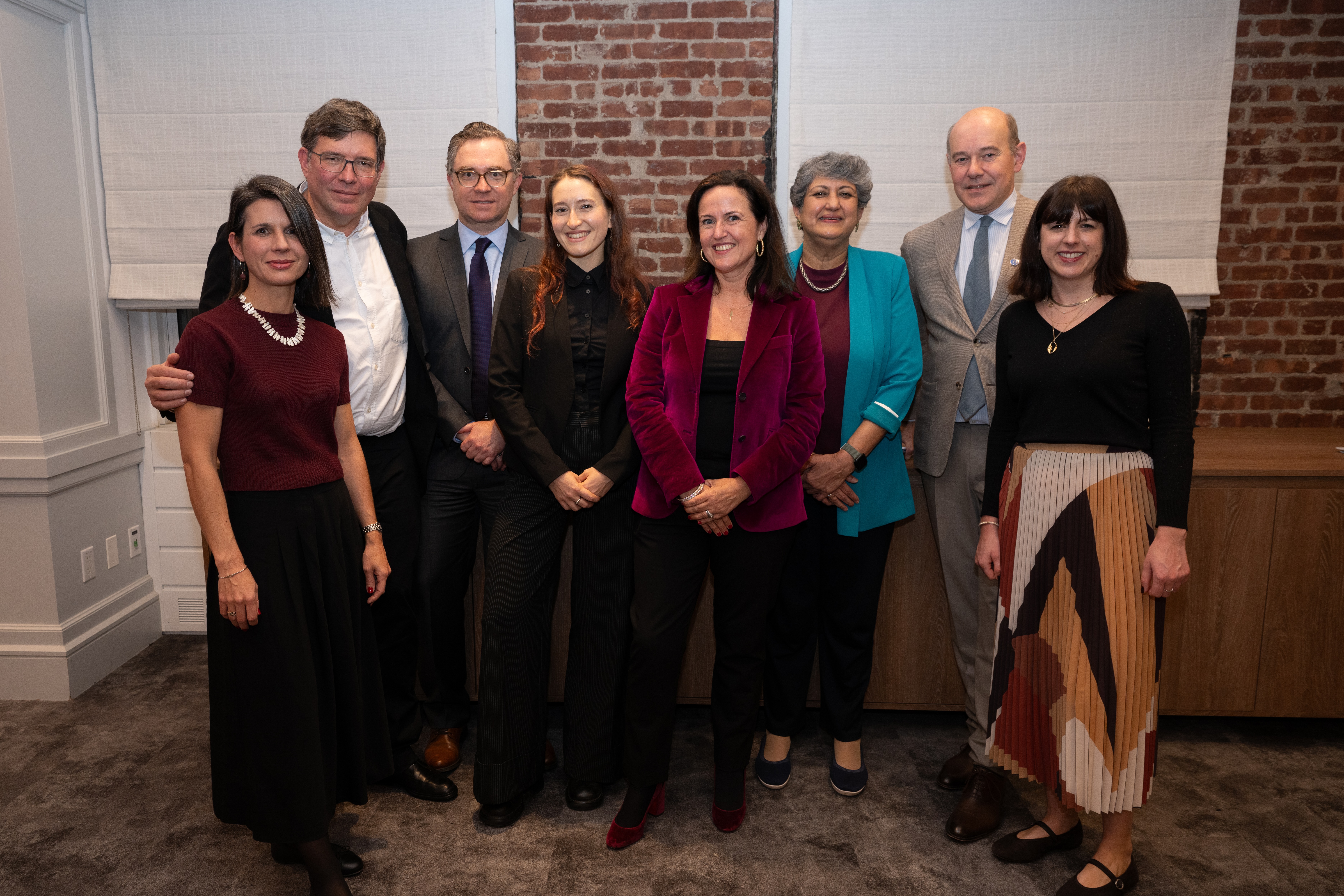 Photo of Lyric with the WMF President and Execytuve Directors