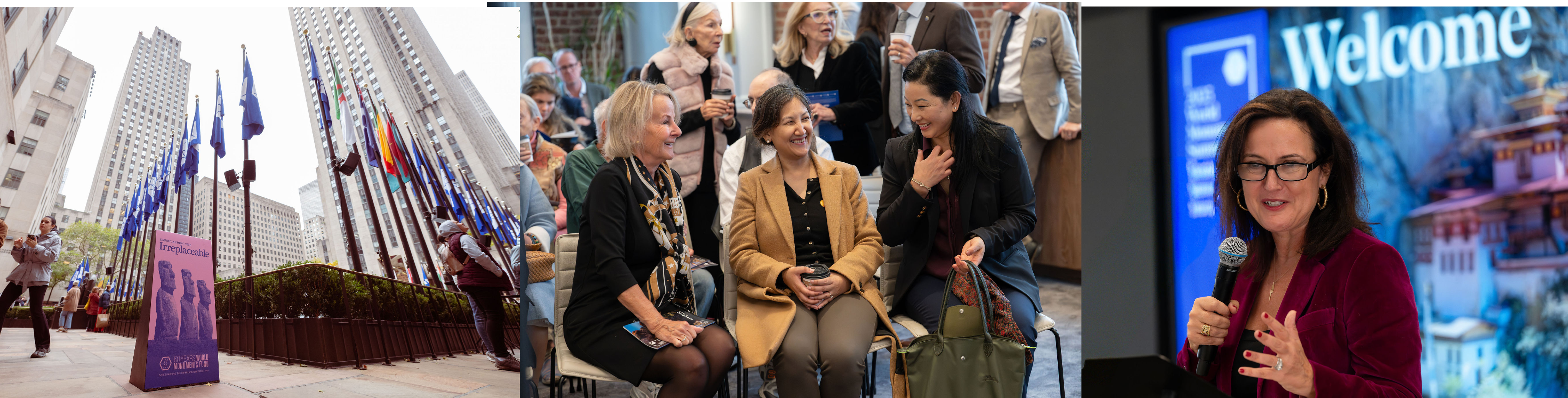 Three photos from the event